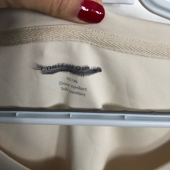 Simons Beige Short Sleeve Tee - Picture 2 of 2